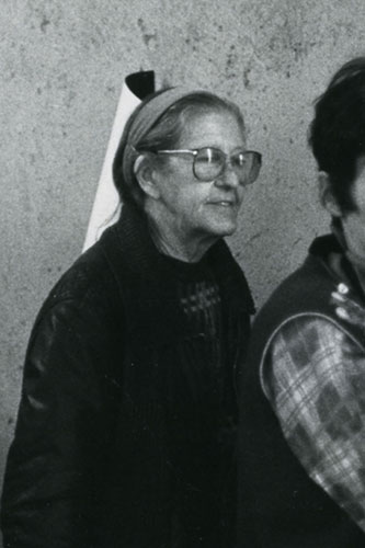Venezia, 1984: Clara Thalmann all'Incontro Internazionale Anarchico, occasione nel corso della quale è stata intervistata da Claudio Venza.